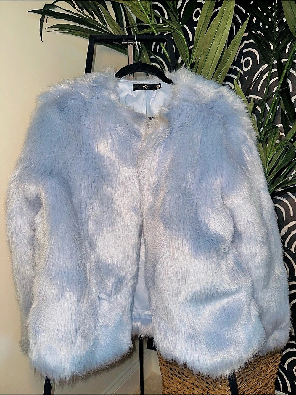 Light Blue Fur Winter Coat by Missguided